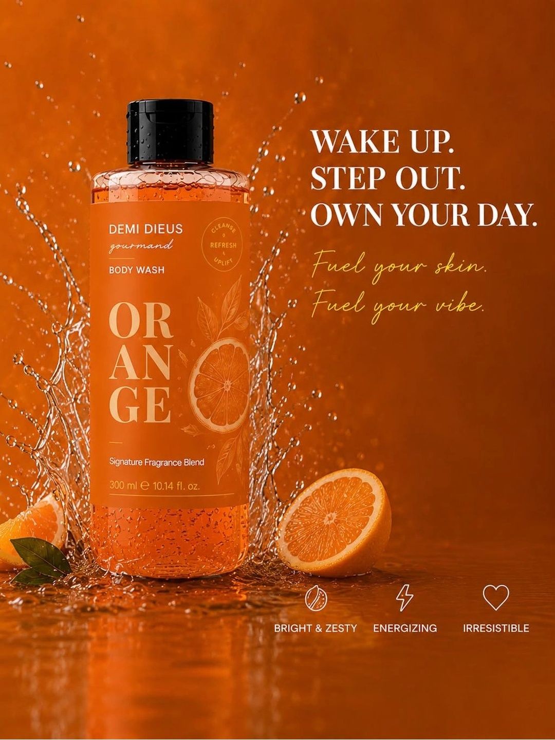 DEMI DIEUS Orange Moisturising Body Wash - 300 ml-picture-4