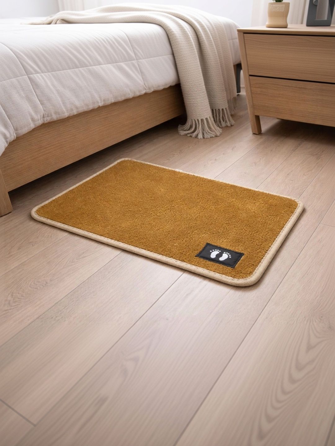 VIKCLIQUE Yellow Ultra Soft Absorbent Anti-Skid Doormats-image-34
