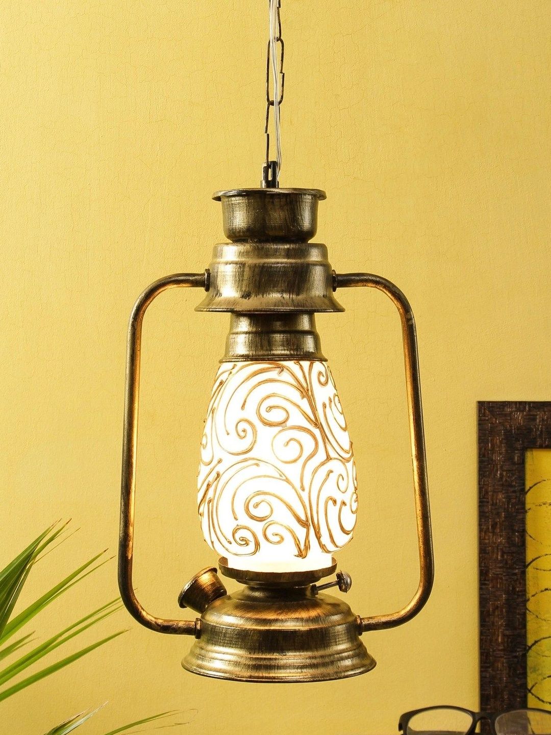 Myntra Elegant Homes Multicoloured Printed Ceiling Lamp-image-11