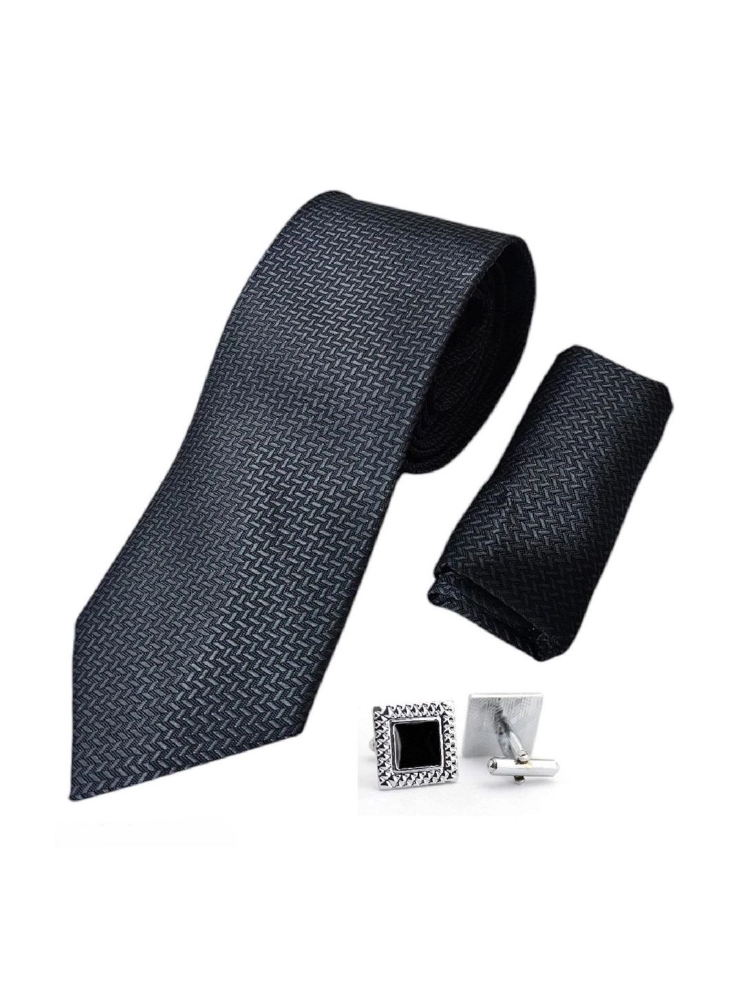ZITTI Men Woven Design Broad Tie-picture-42