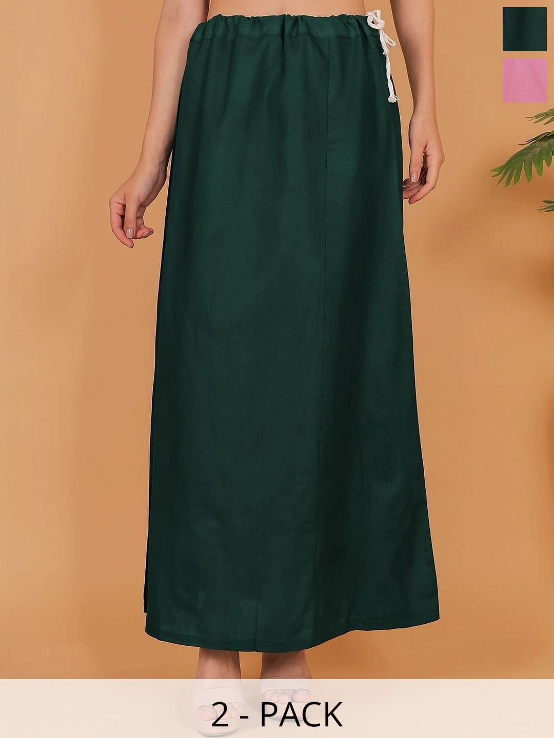 Mytrendzs Pack Of 2 Seamless Cotton Adjustable Saree Shapewears-image-25