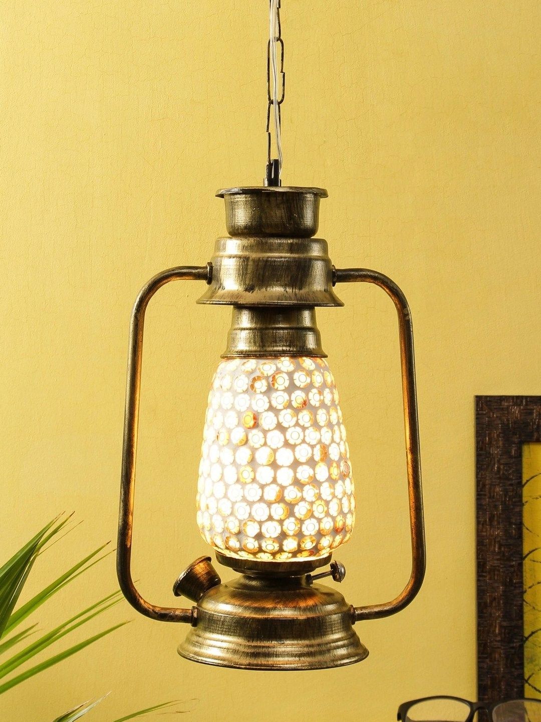 Myntra Elegant Homes Multicoloured Textured Ceiling Lamp-picture-20