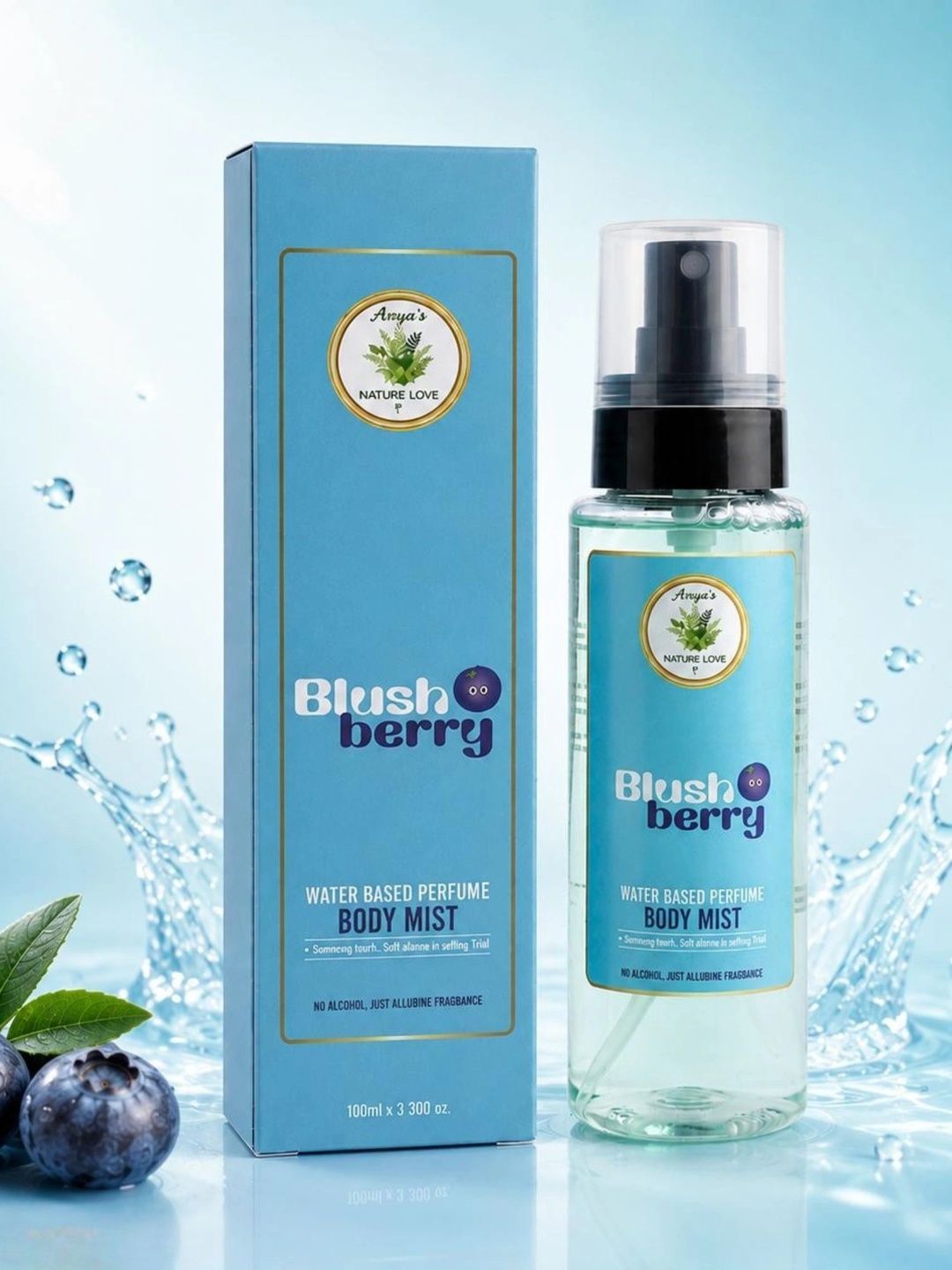 Arryas Nature Love Blush Berry Water Based Perfume Body Mist - 100 ml-image-32