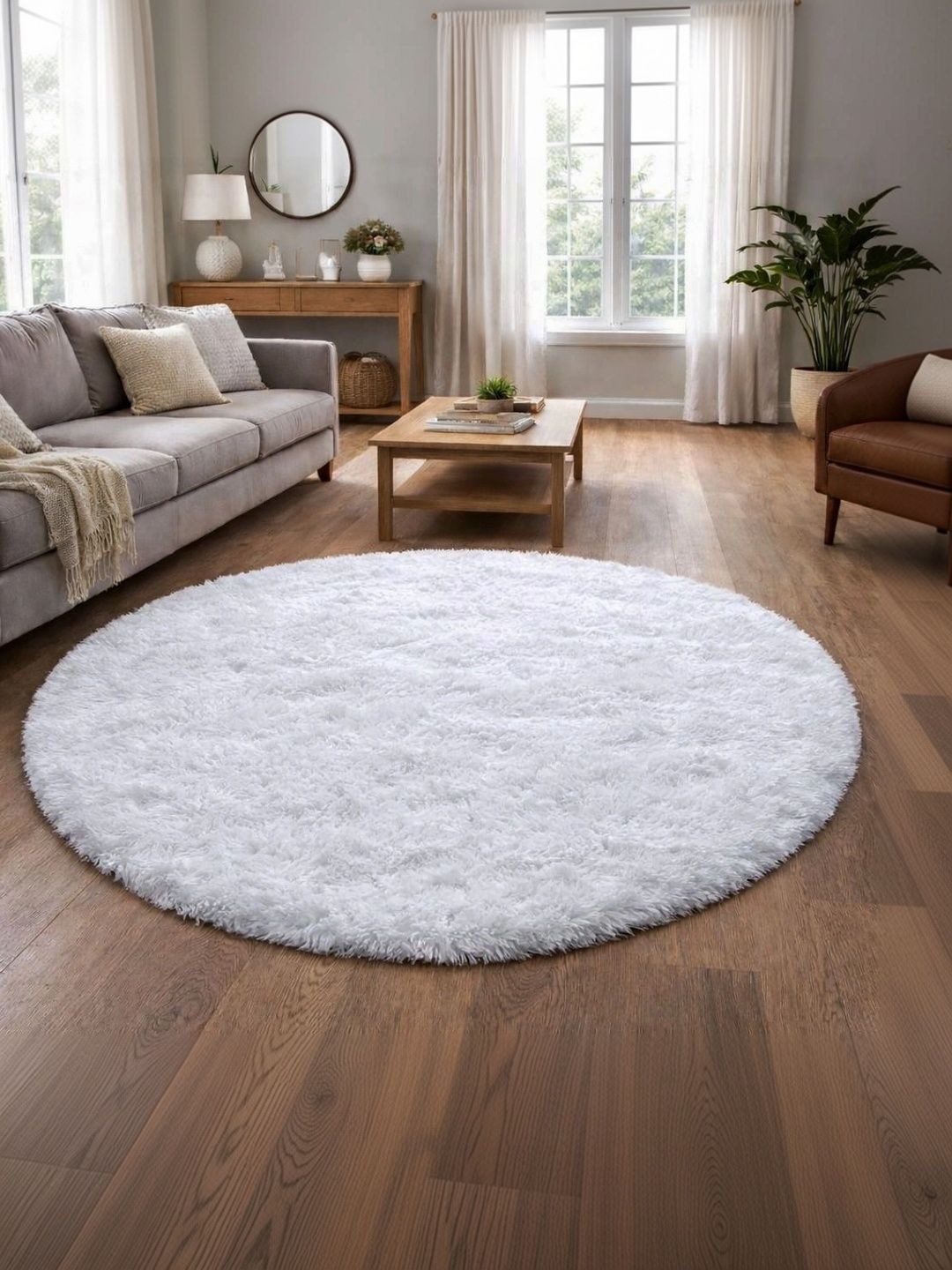 VIKCLIQUE White Ultra Soft Absorbent Anti-Skid Doormats-image-11