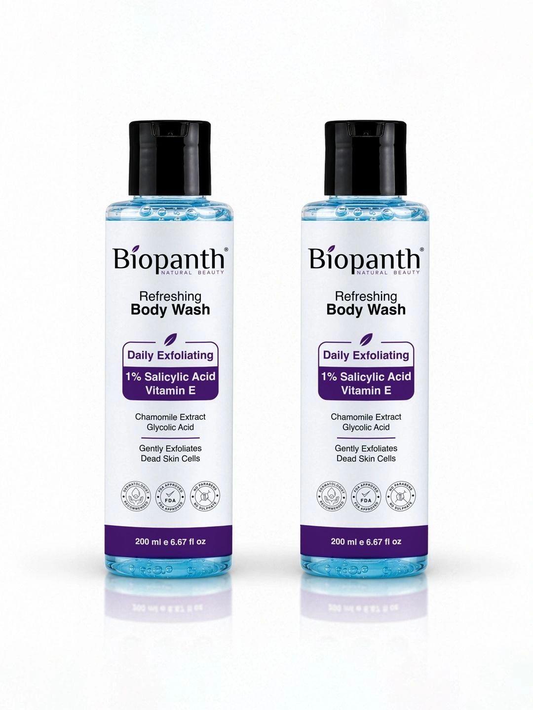 BIOPANTH Set Of 2 1% Salicylic Acid Refreshing Body Wash - 200 ml Each-picture-11