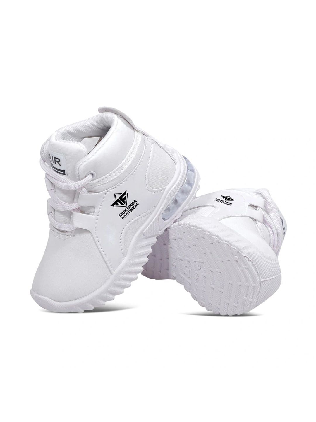 MUKUNDU Unisex Kids PU High-Top Sneakers-picture-51