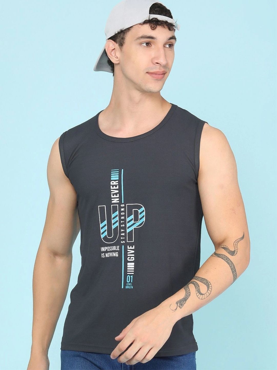 LIMEROAD Men Typography Printed T-shirt-picture-21