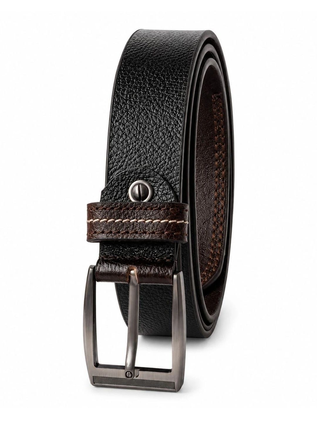 FALVIAN Men Textured Leather Formal Belt-picture-21