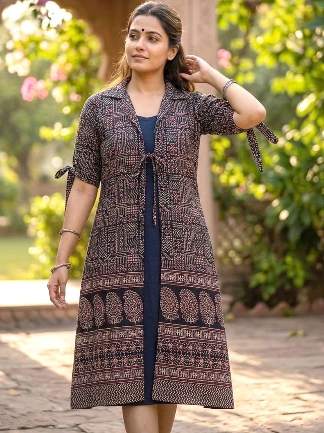 Maruti Tex Women Printed Ethnic Shrug-picture-29