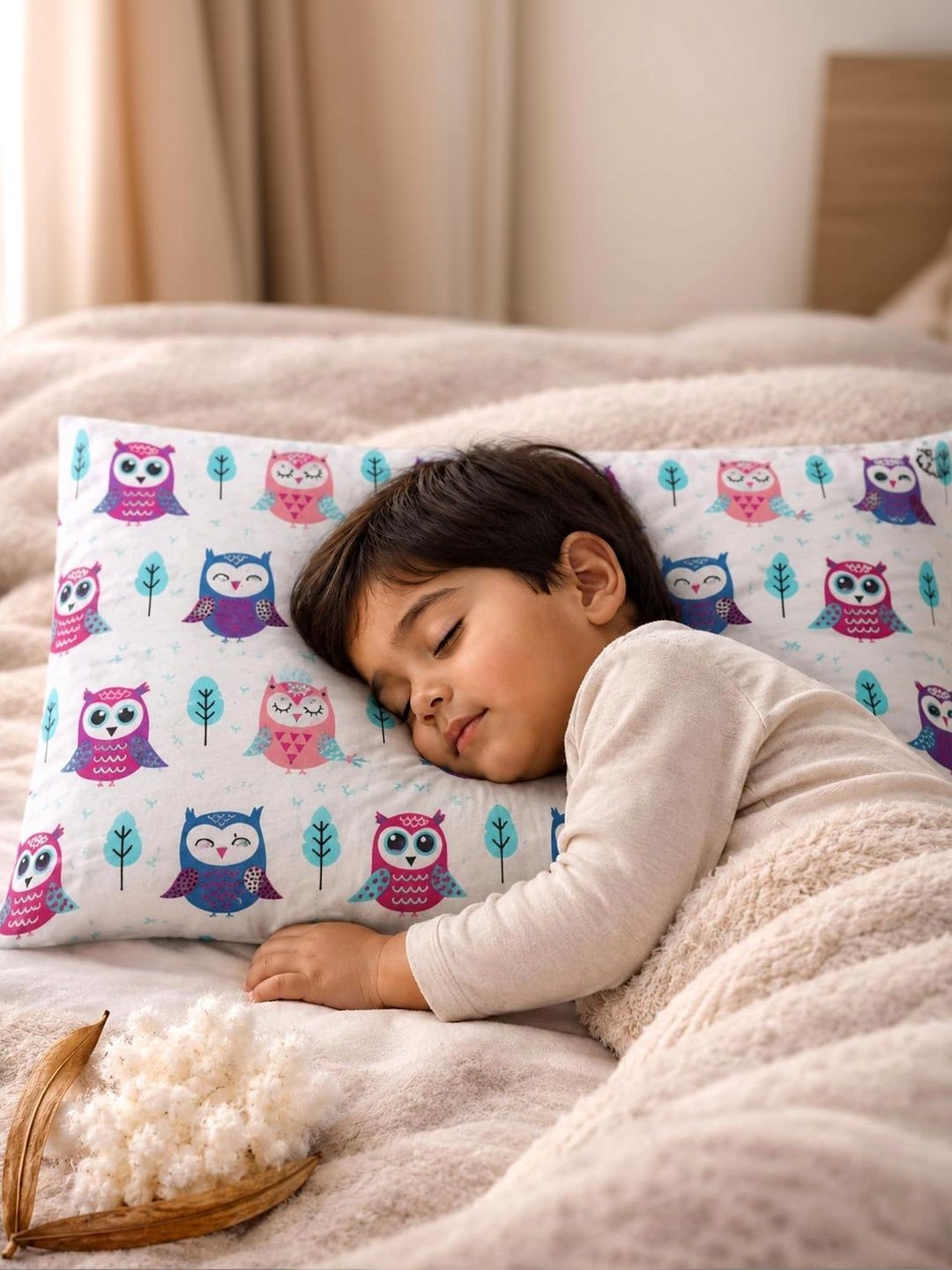 SOFT SOULS Pink Cotton Pillow-image-11