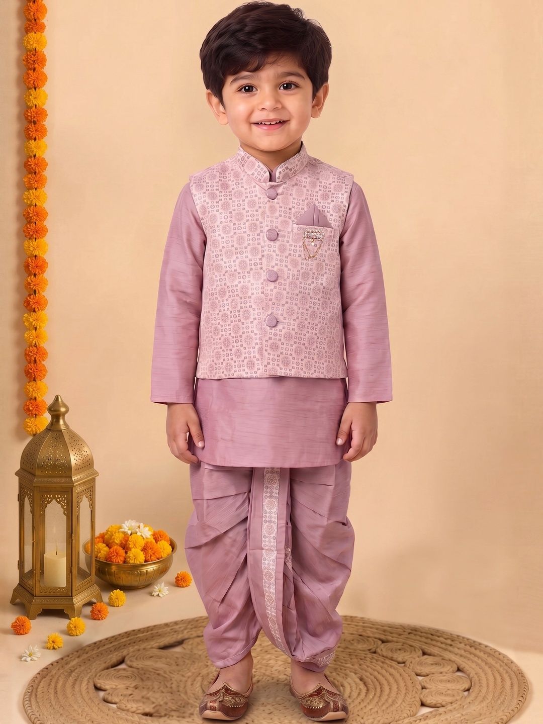 Sangria Boys Regular Kurta with Dhoti Pants-picture-54