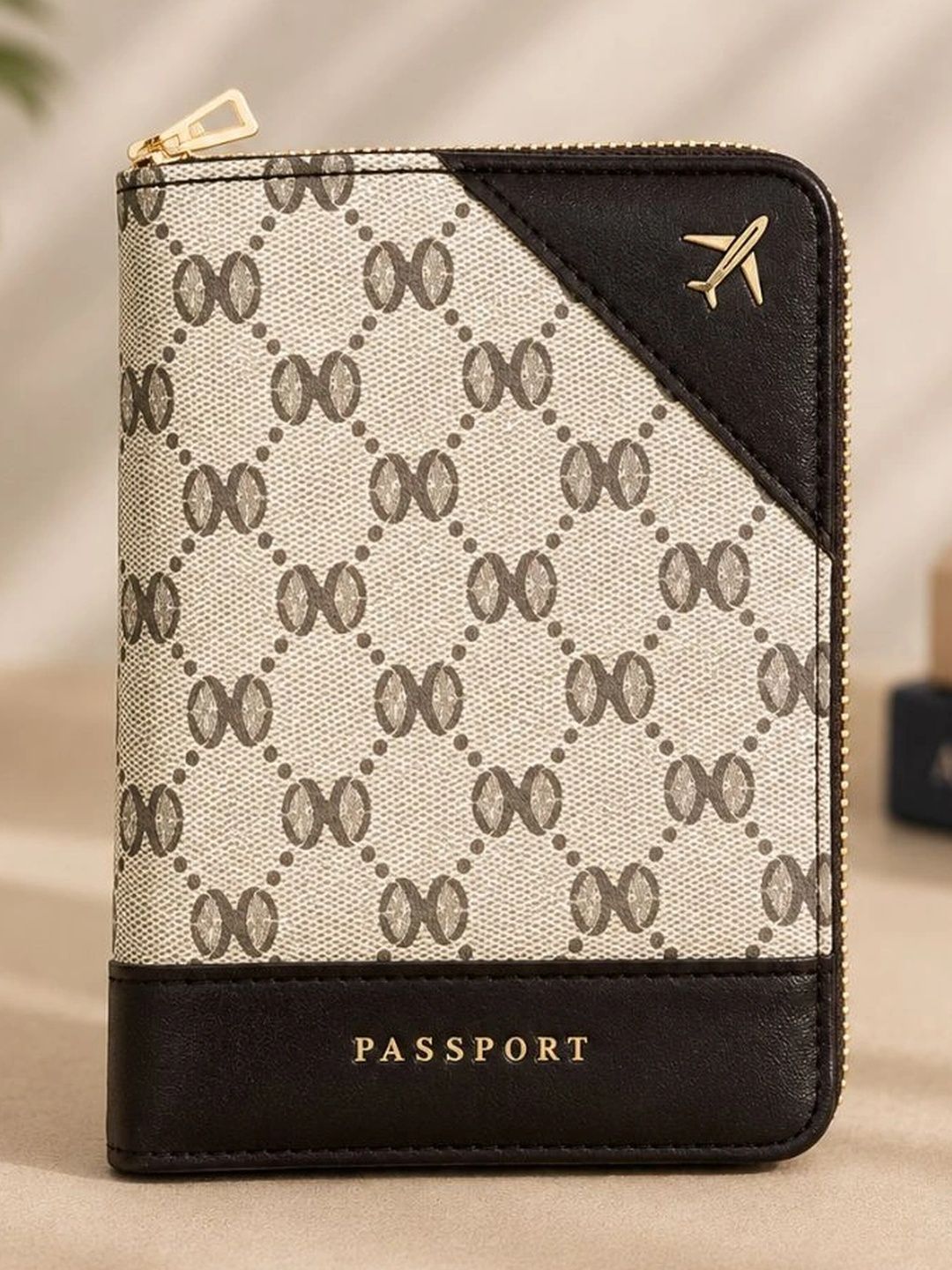 Bracevor Unisex Geometric Printed PU Passport Holder-picture-51