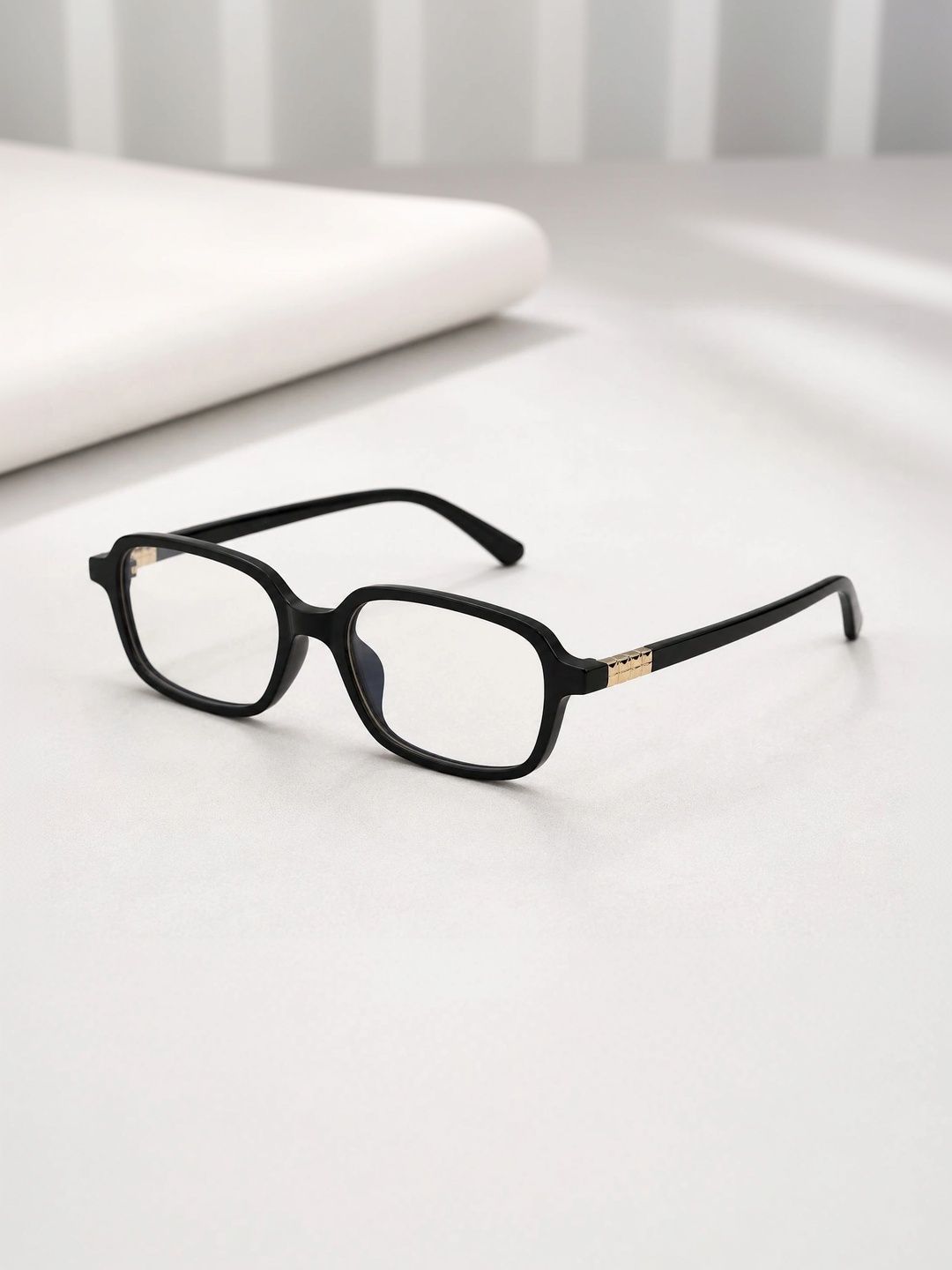 LIZA ANGEL Men Clear Lens & Black Rectangle Sunglasses with-image-39