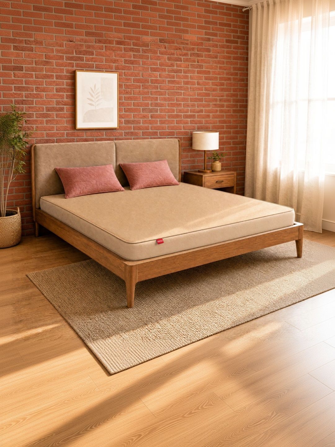 Kurl on Beige Dual Comfort PU Foam Single Mattress-picture-53