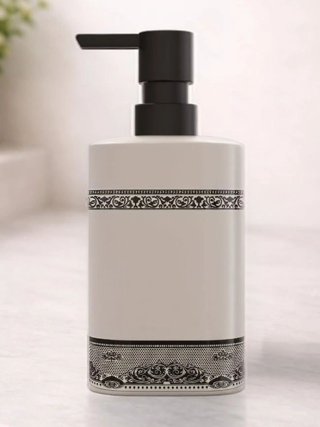 Rioware Multicoloured Border Design Ceramic Soap Dispenser-picture-40