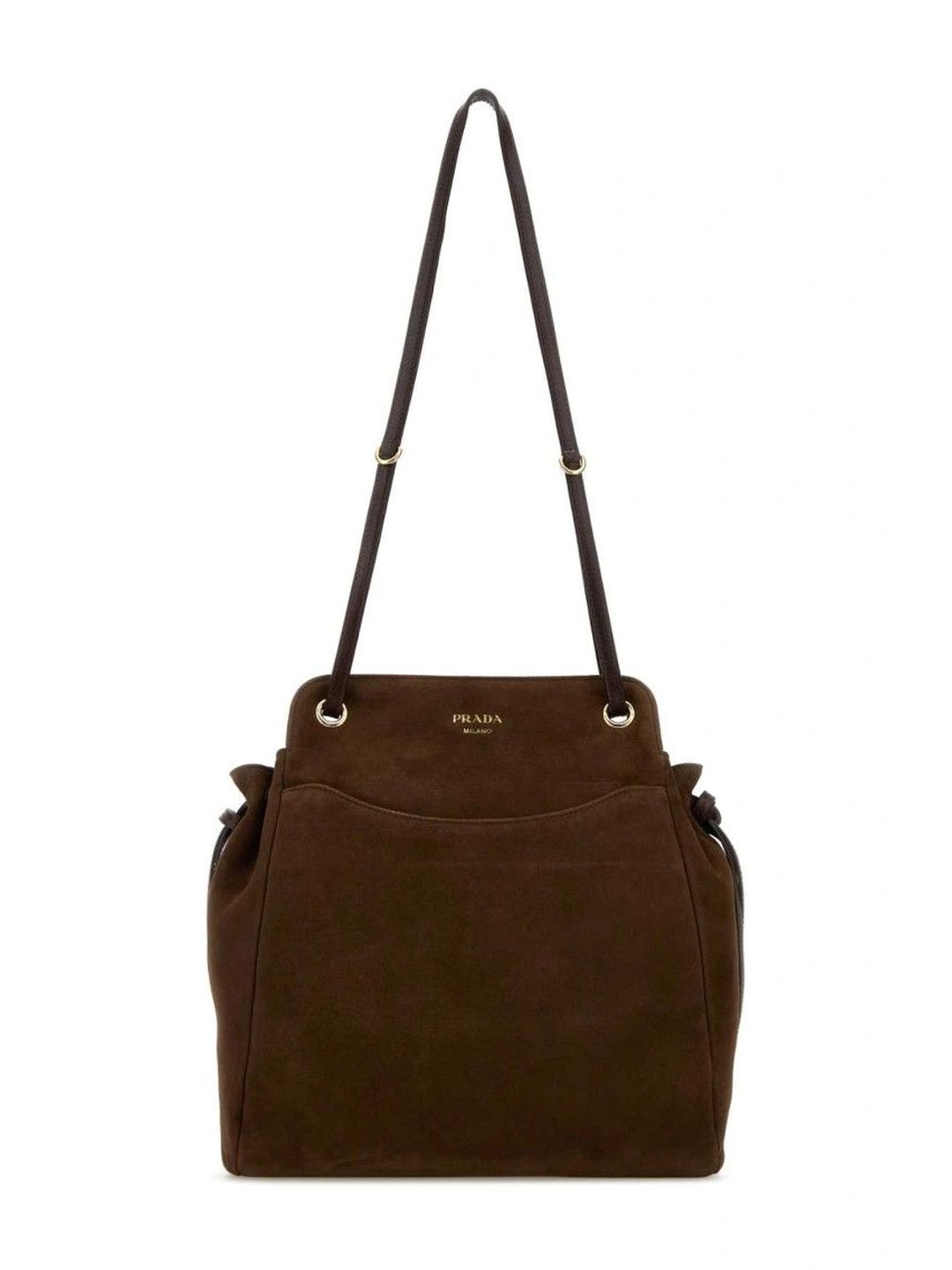 Prada Suede Bucket Shoulder Bag-picture-11