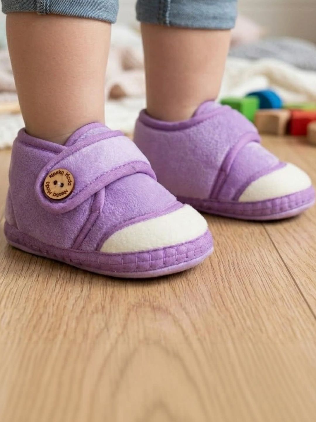 NESKA MODA Unisex Kids Cotton Booties-picture-22