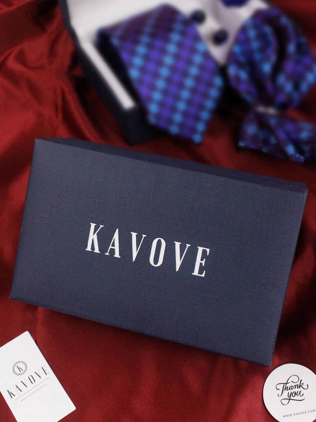 Kavove Men Checked Broad Tie-picture-32