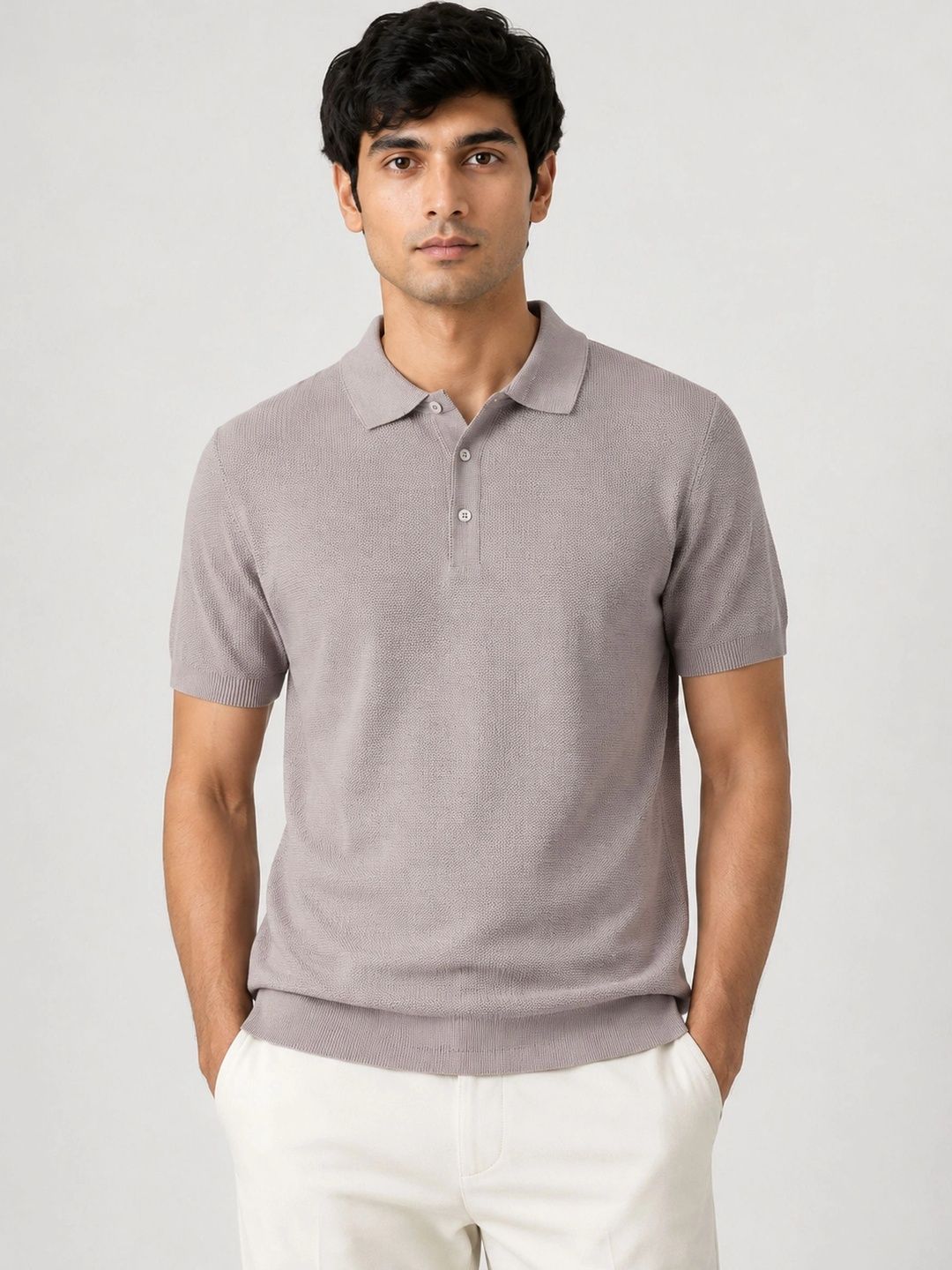 Monk Mode Men Polo Collar Pure Cotton T-shirt-picture-37