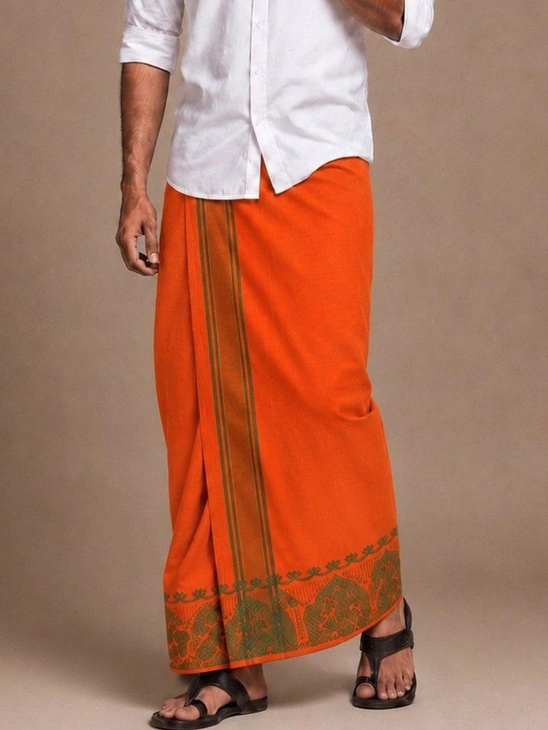 Sharan Elegance Men Printed Cotton Dhoti Dhotis-picture-40
