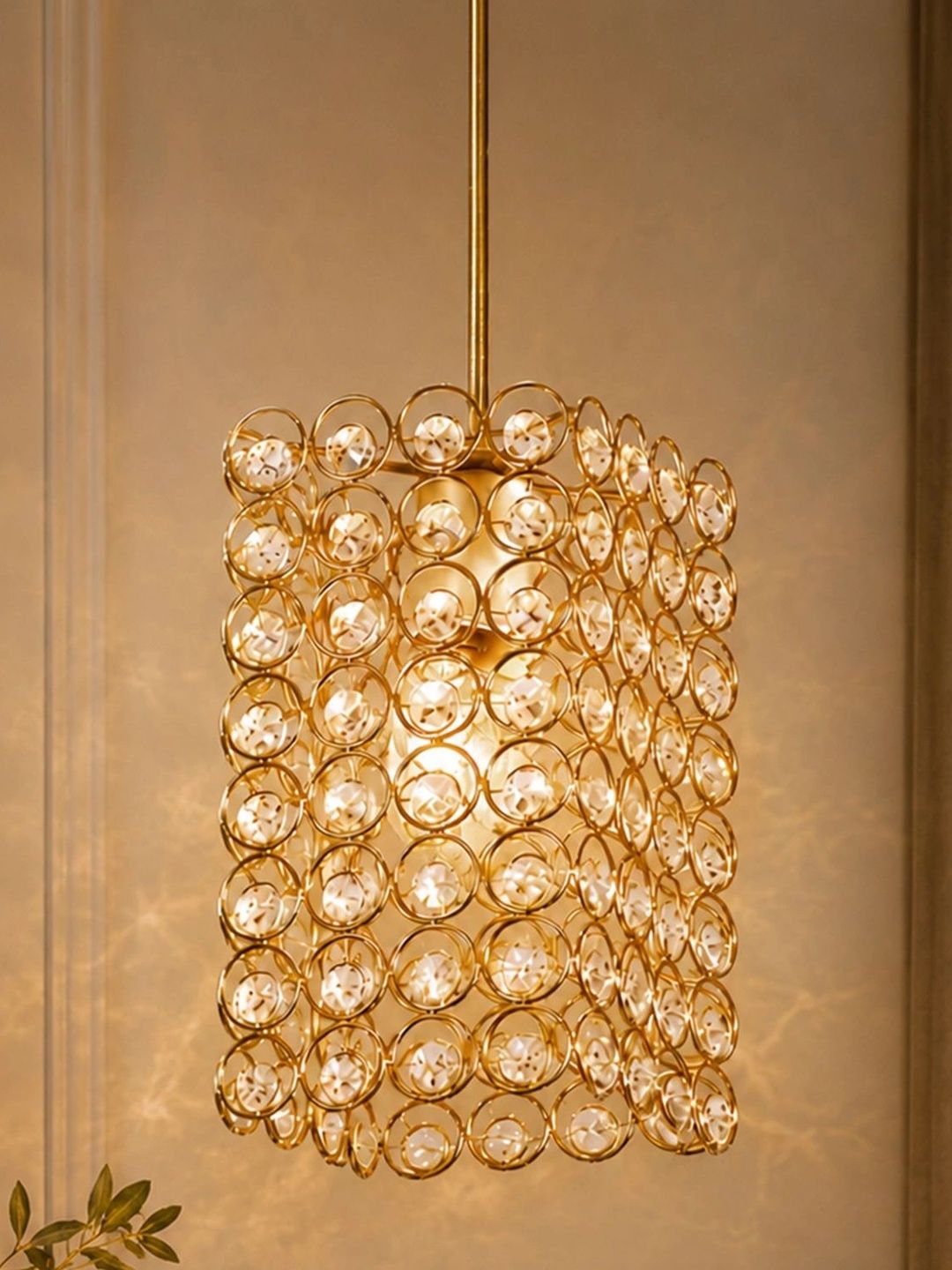 Glowhere Gold-Toned Textured Contemporary Ceiling Lamp-picture-35