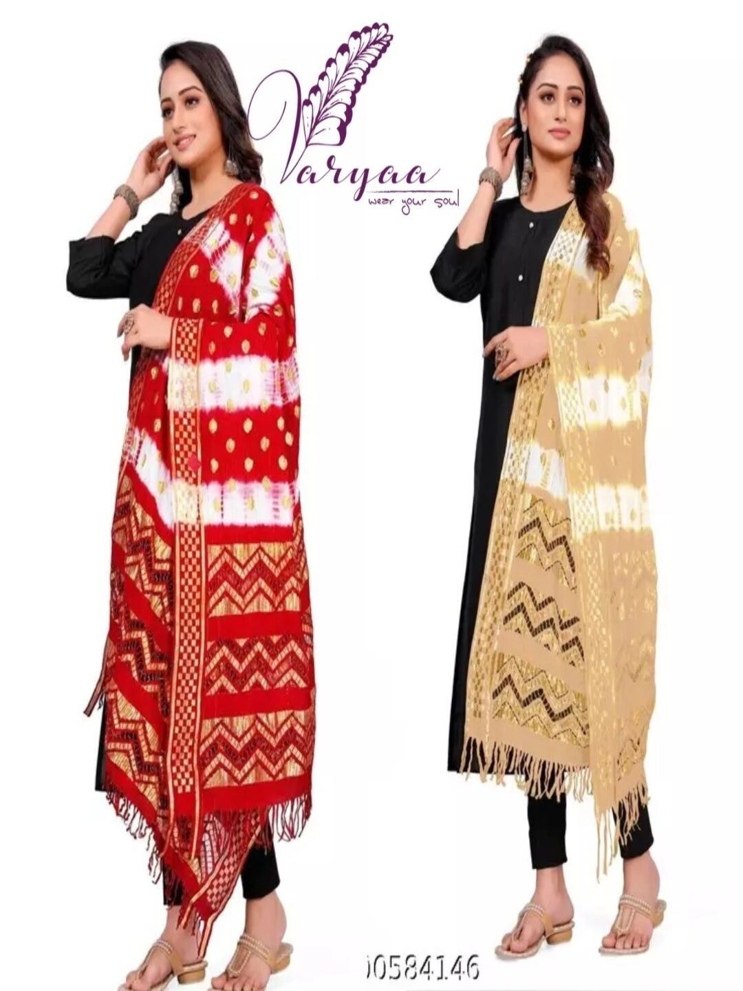 Varyaa Woven Design Dupatta with Zari-image-29