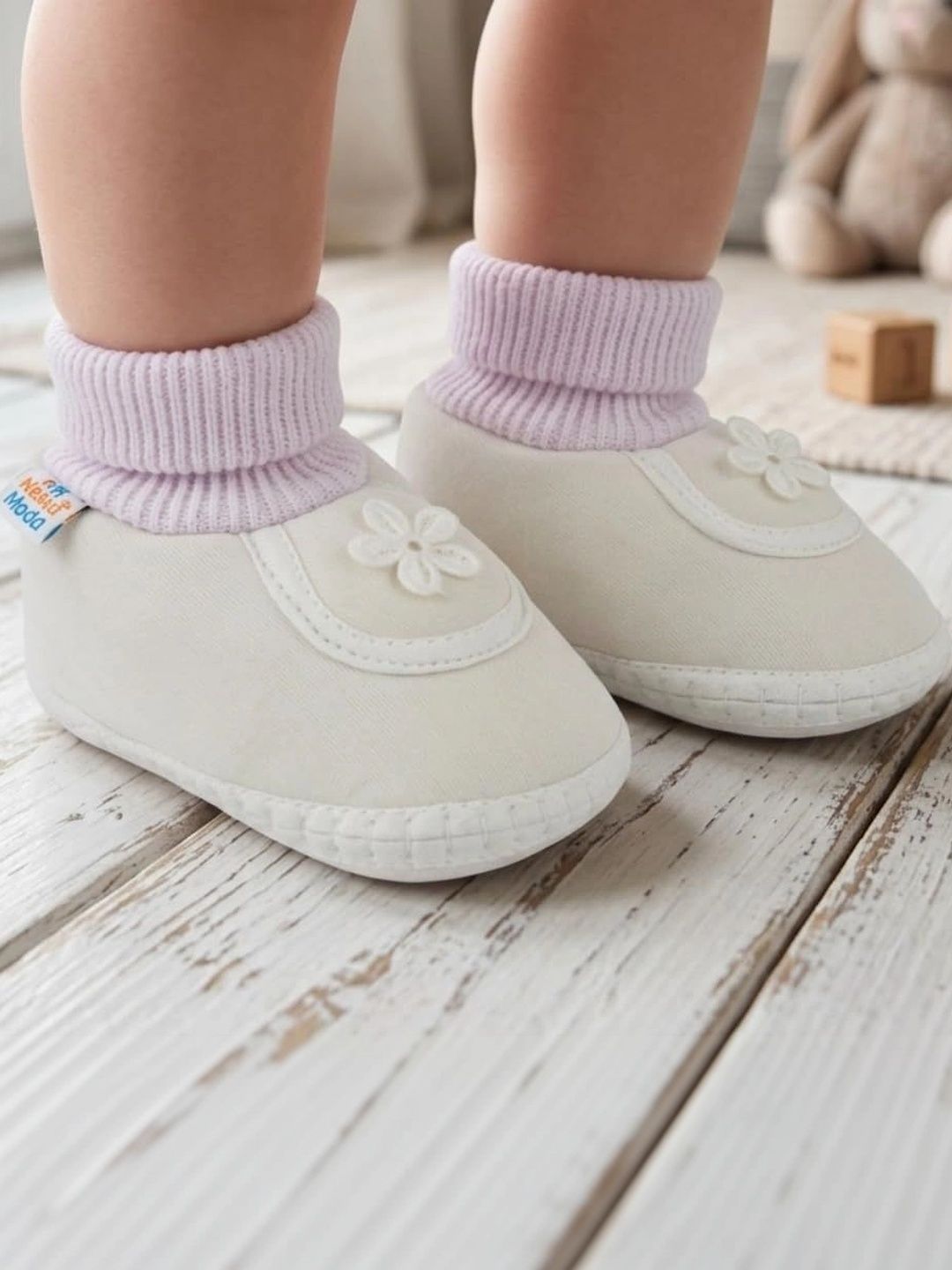 NESKA MODA Unisex Kids Cotton Booties-picture-16