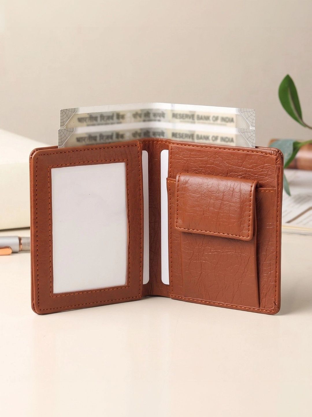 BIF Men Textured PU Two Fold Wallet-image-27