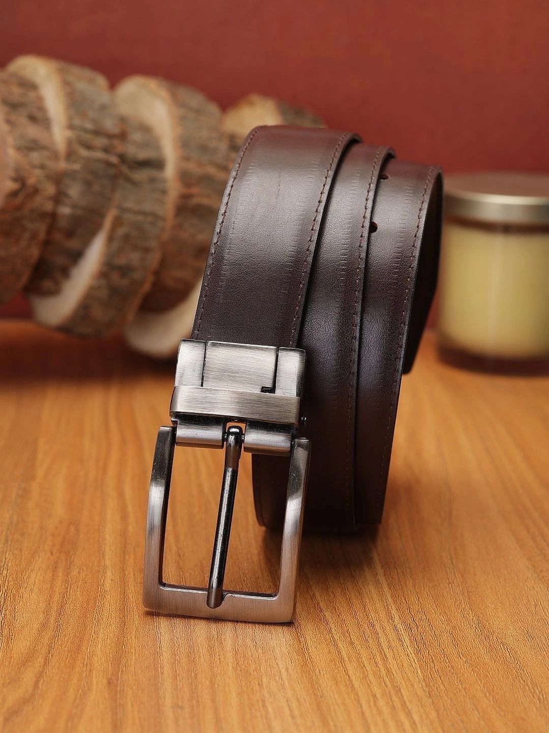 ZEVORA Men Leather Reversible Formal Belt-picture-37
