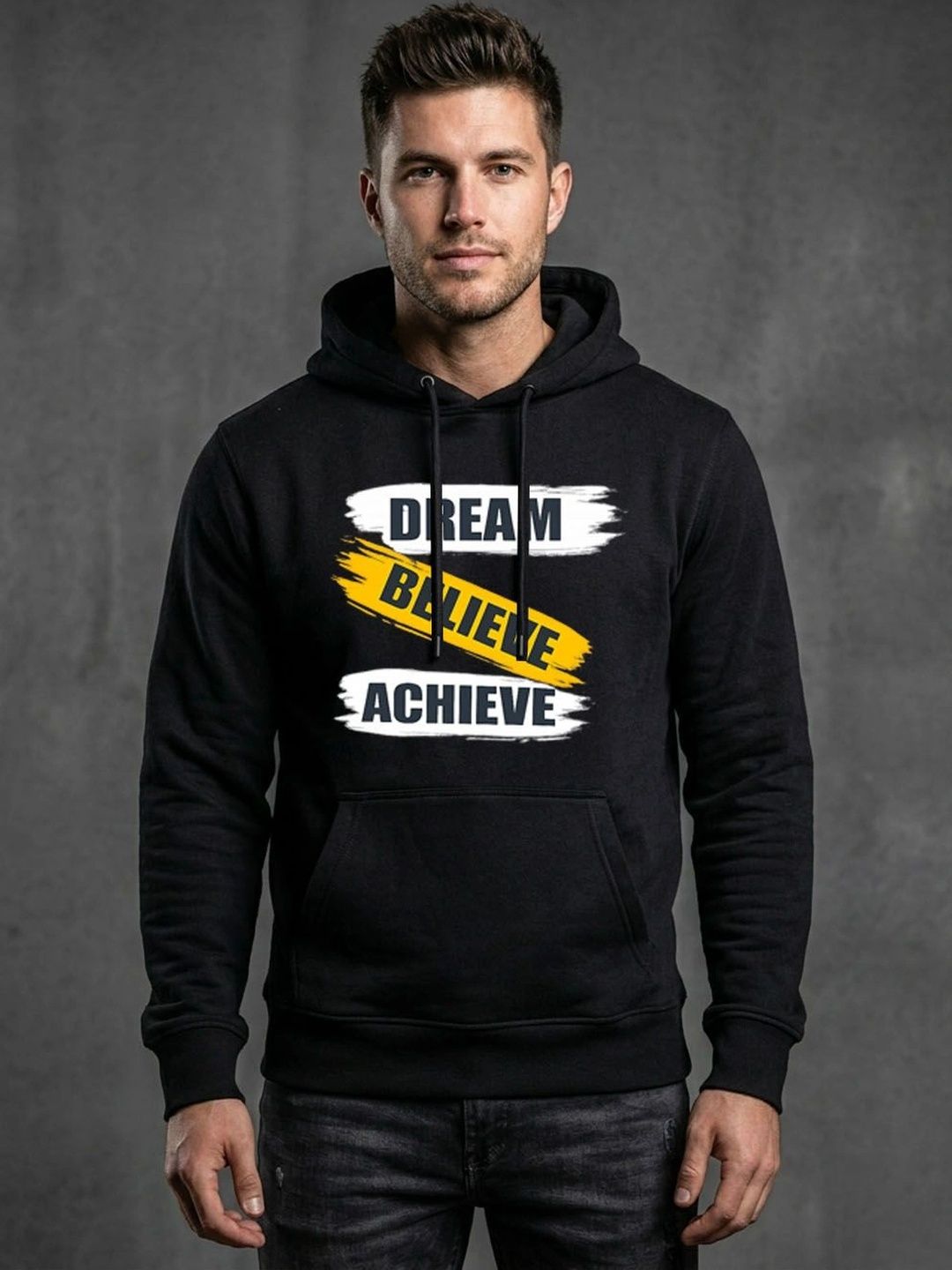 Moda Rapido Men Printed Hooded Sweatshirt-image-8