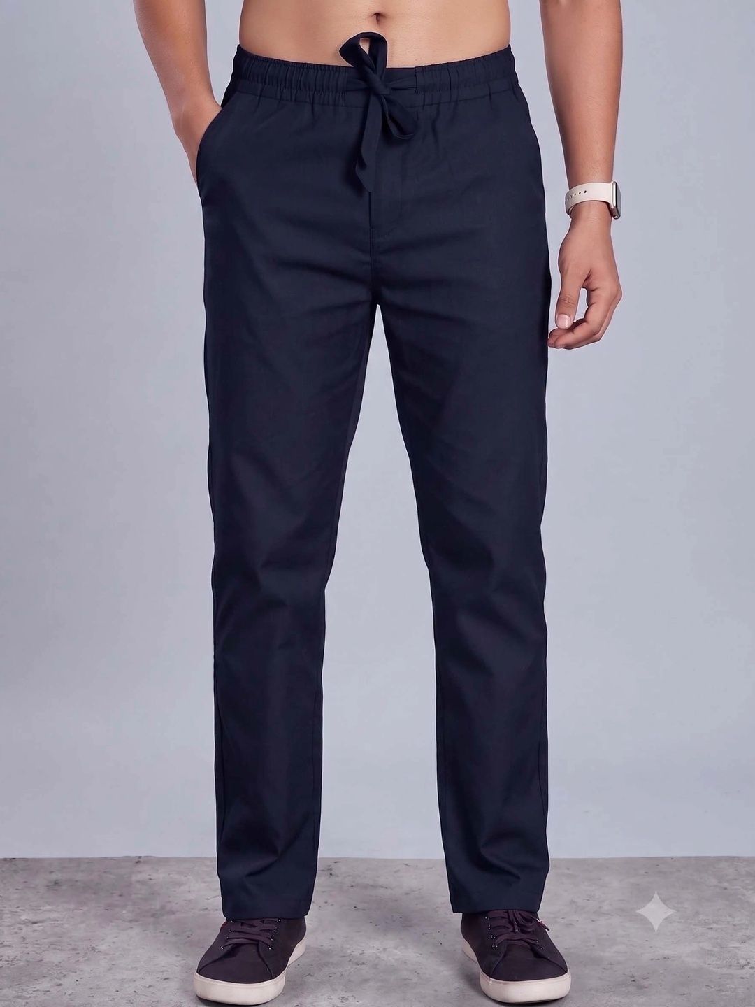 PANTOM Men Super Straight Fit Trousers-picture-56