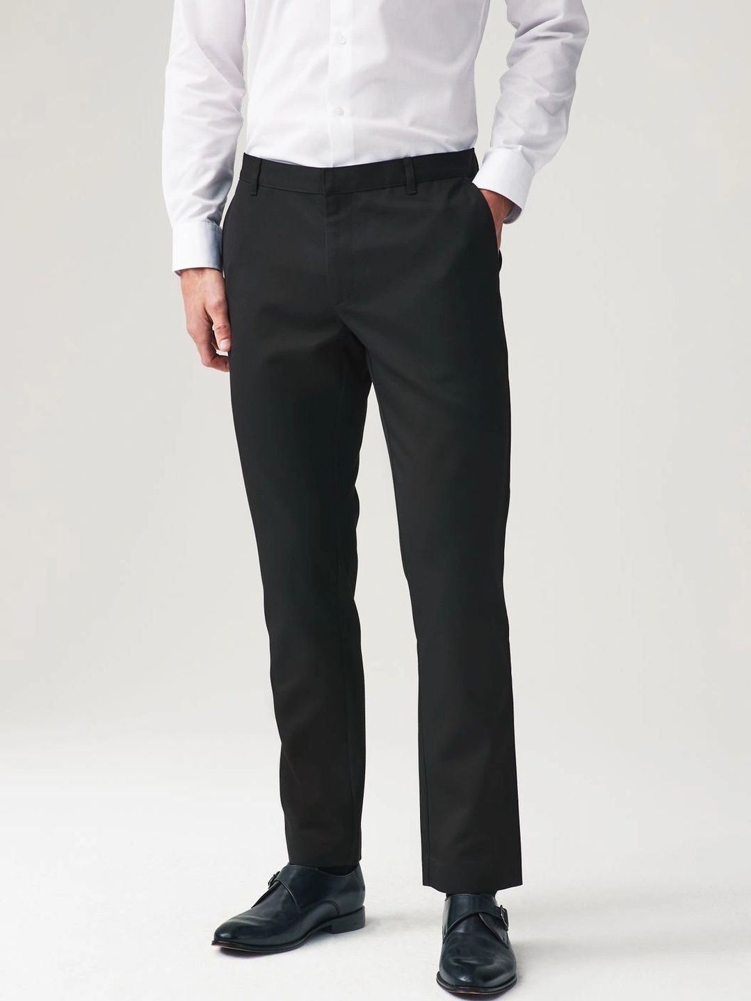 NEXT Men Slim Fit Easy Wash Trousers-image-35