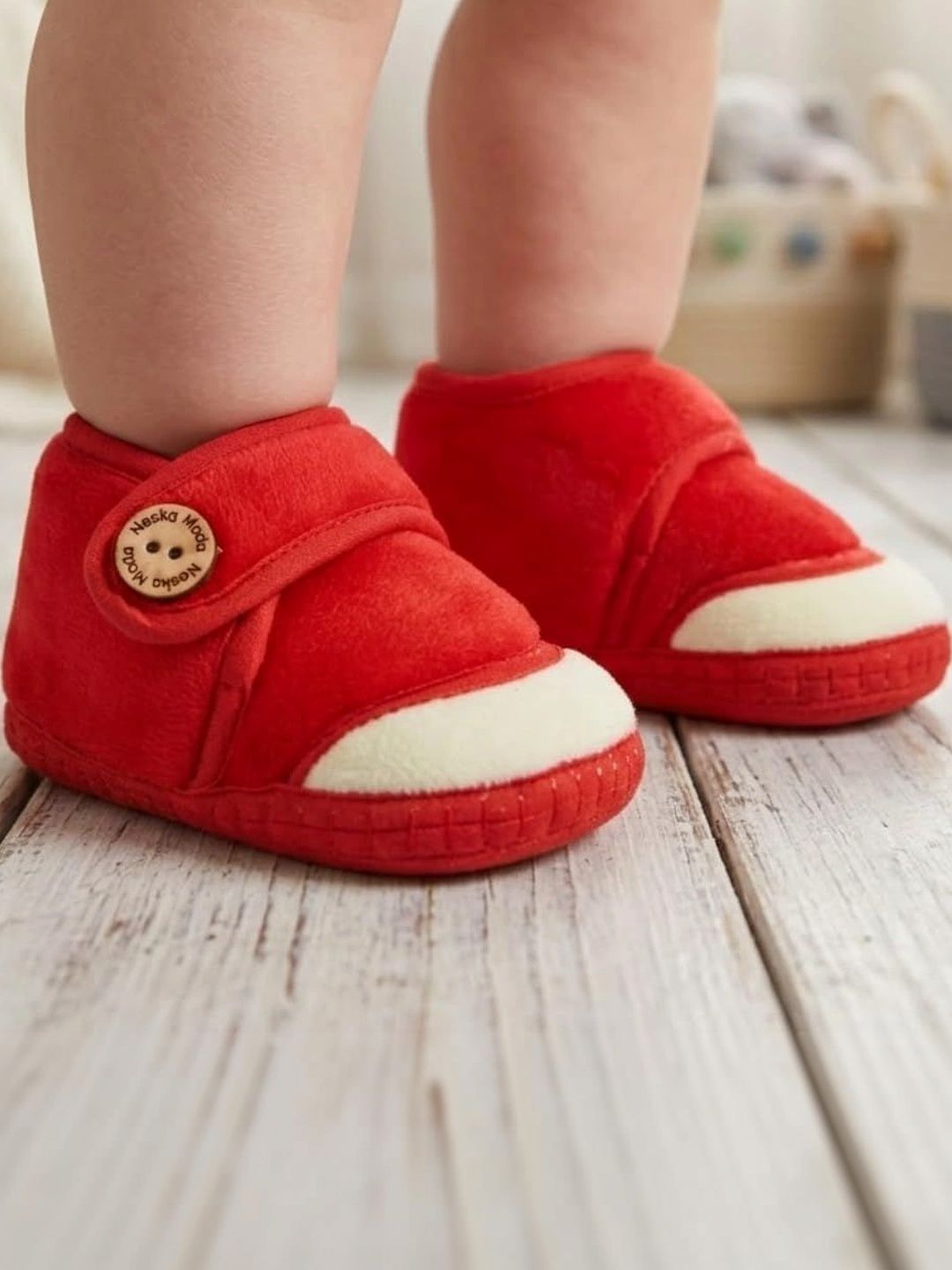 NESKA MODA Unisex Kids Cotton Booties-picture-7