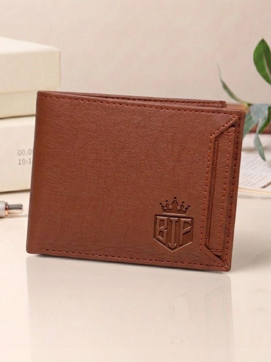 BIF Men Textured PU Two Fold Wallet-image-42