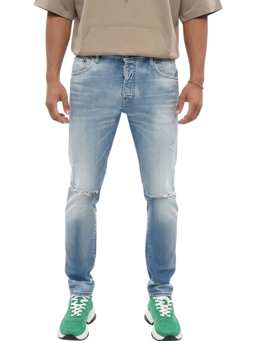 Dsquared2 Men Slim Fit Mid-Rise Highly Distressed Jeans-picture-18