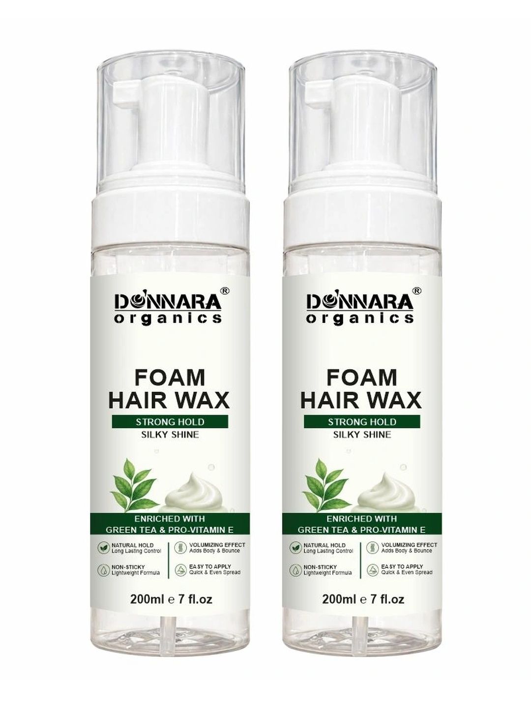 Oilanic Set Of 2 Hair Volumizing Foam Hair Wax for Sleek & Polished Hair Look - 200ml Each-image-9