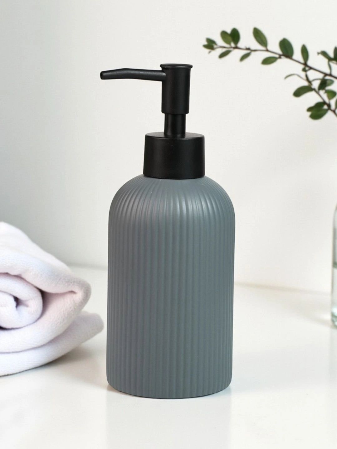 Kookee Grey Abstract Ceramic Soap Dispenser-picture-11