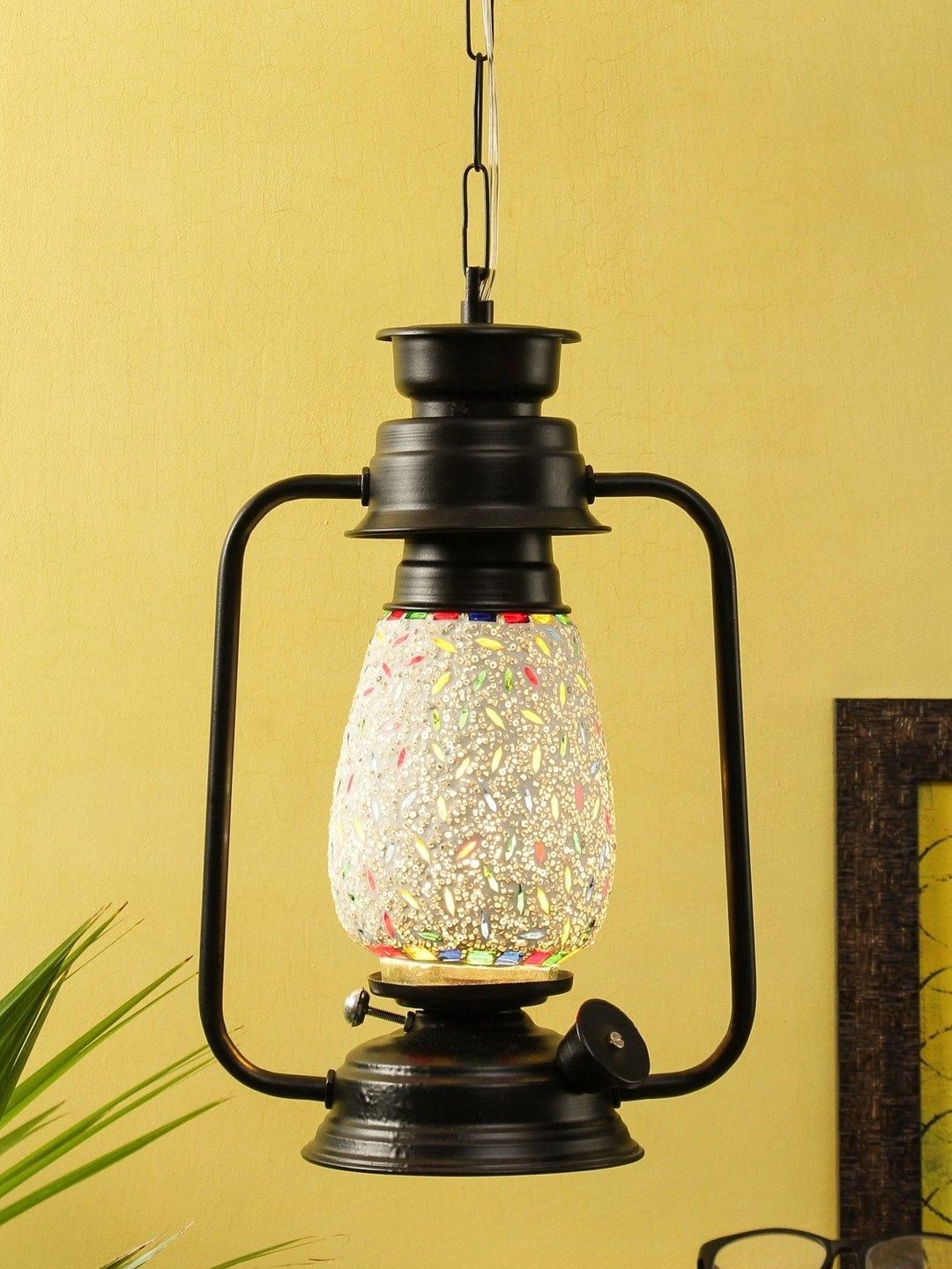 Myntra Elegant Homes Multicoloured Textured Ceiling Lamp-picture-16