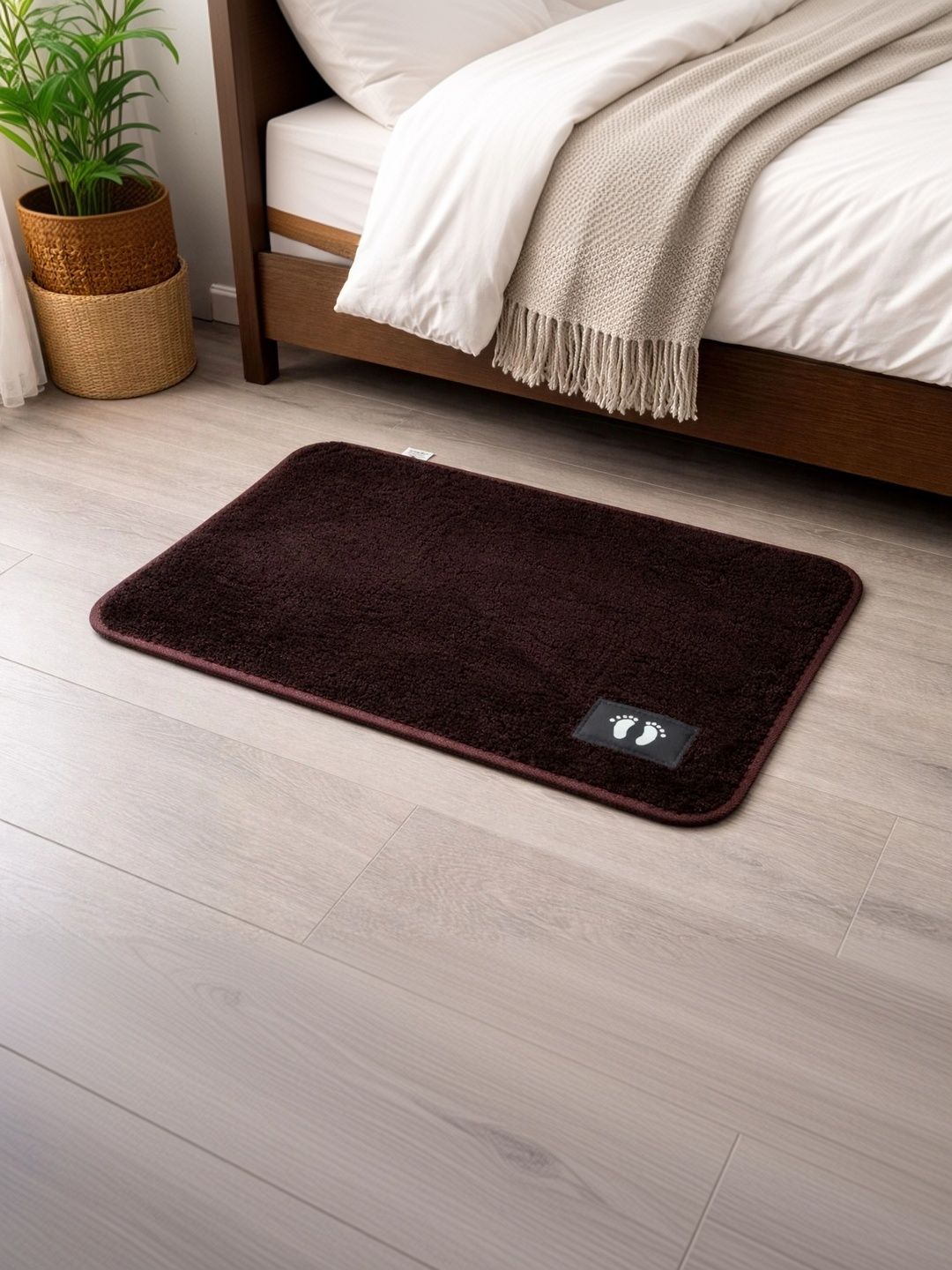 VIKCLIQUE Brown Ultra Soft Absorbent Anti-Skid Doormats-image-38