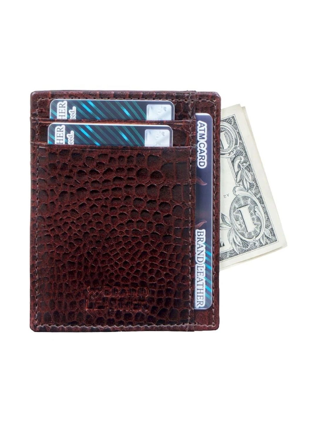 BRAND LEATHER Men Textured Leather Card Holder-picture-52