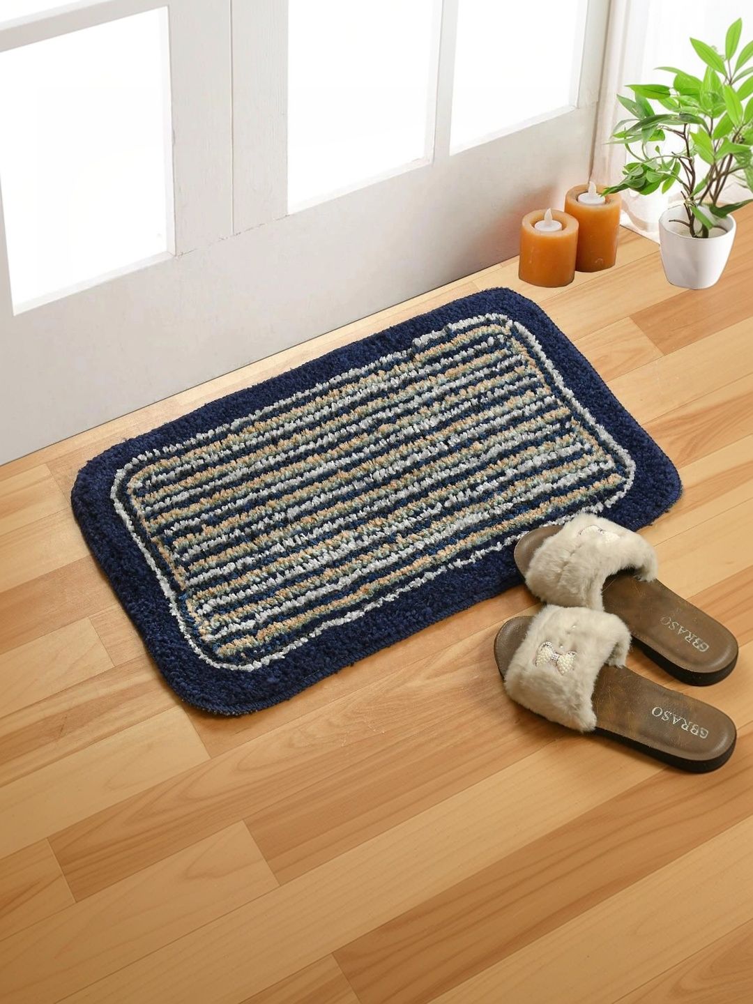 FINE TEX WORLD Blue Cotton Doormats-image-9