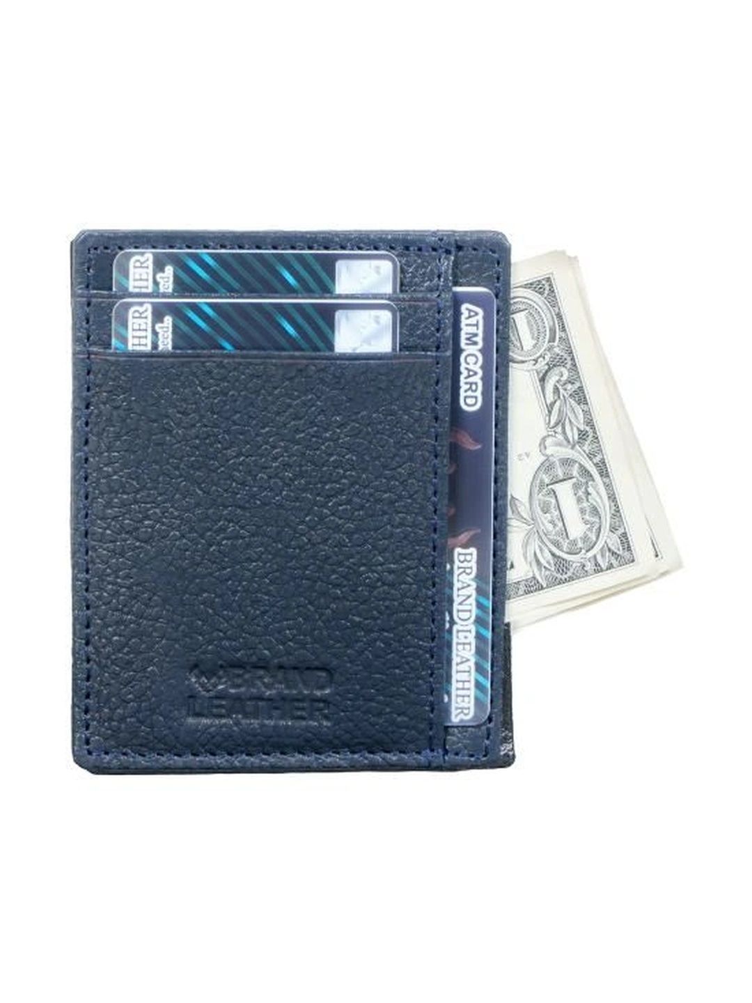 BRAND LEATHER Men Textured Leather Card Holder-picture-56