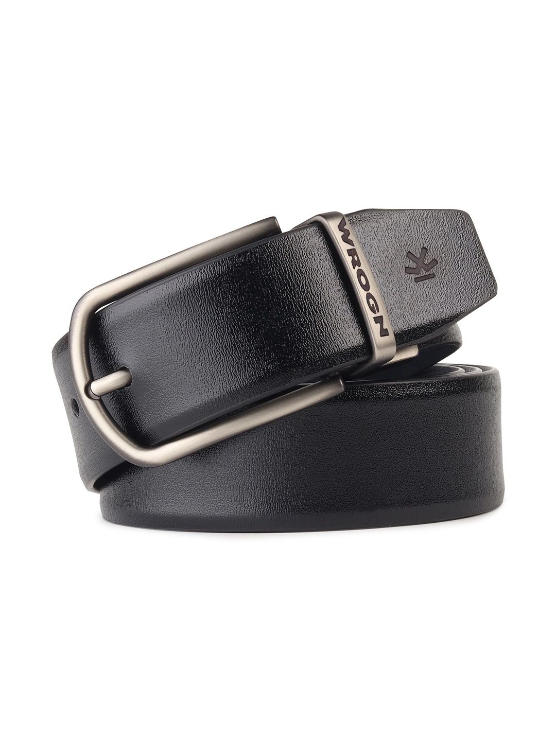 WROGN Men Textured Leather Reversible Belt-picture-18