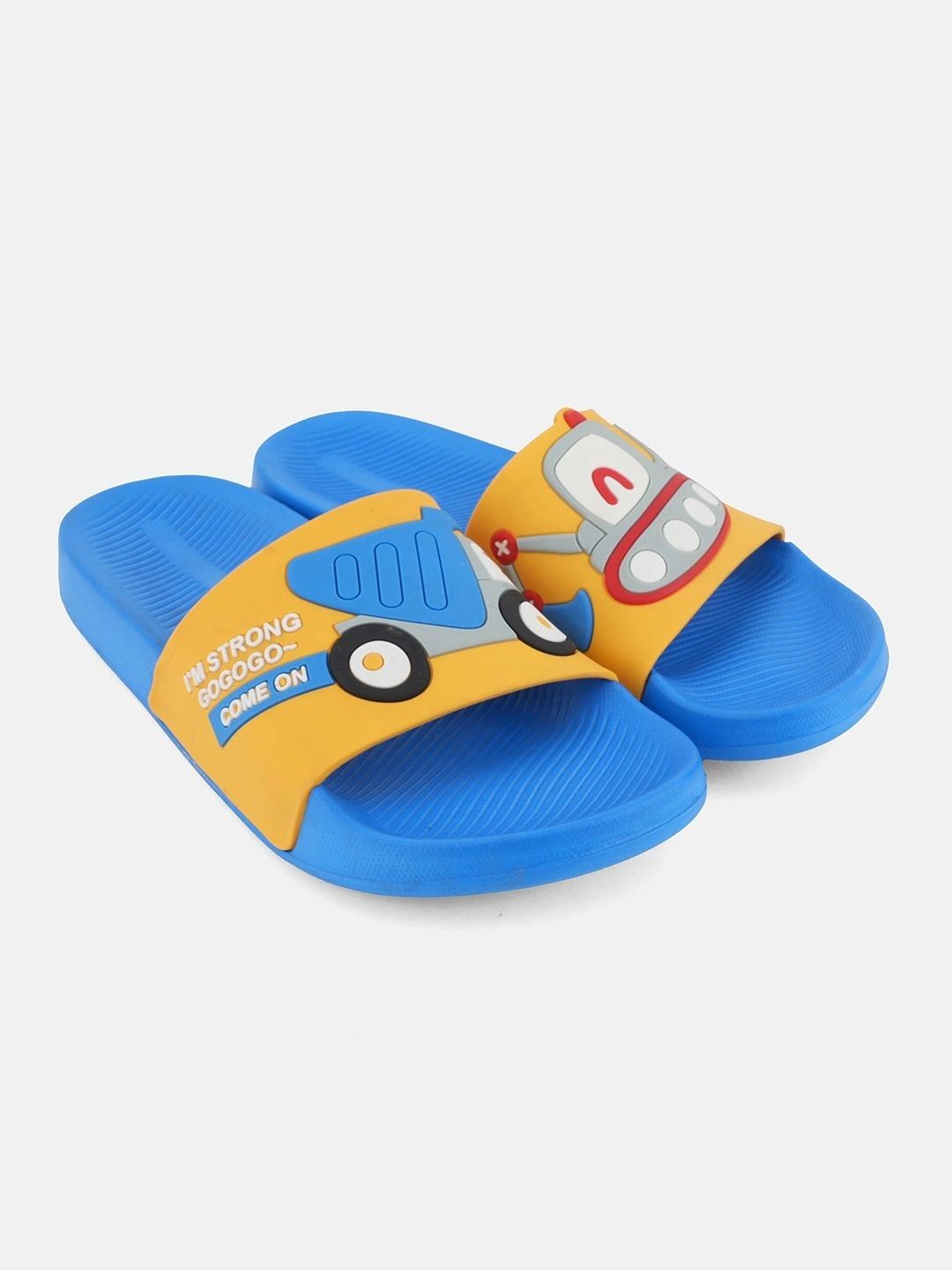 Miss & Chief Unisex Kids Printed Rubber Sliders-picture-17