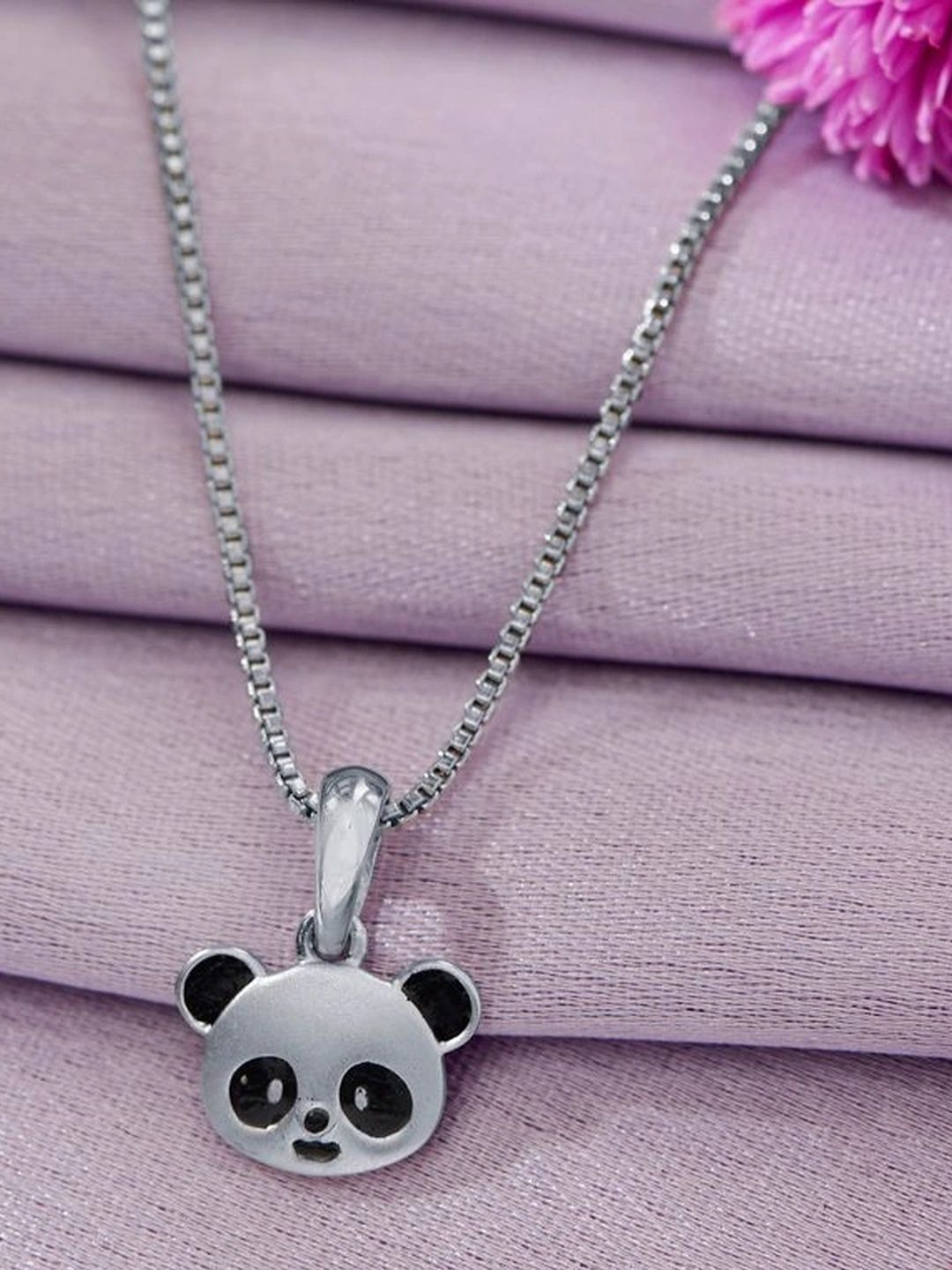 P N GADGIL JEWELLERS 18KT Gold Panda Pendant - 1.59 g-picture-30