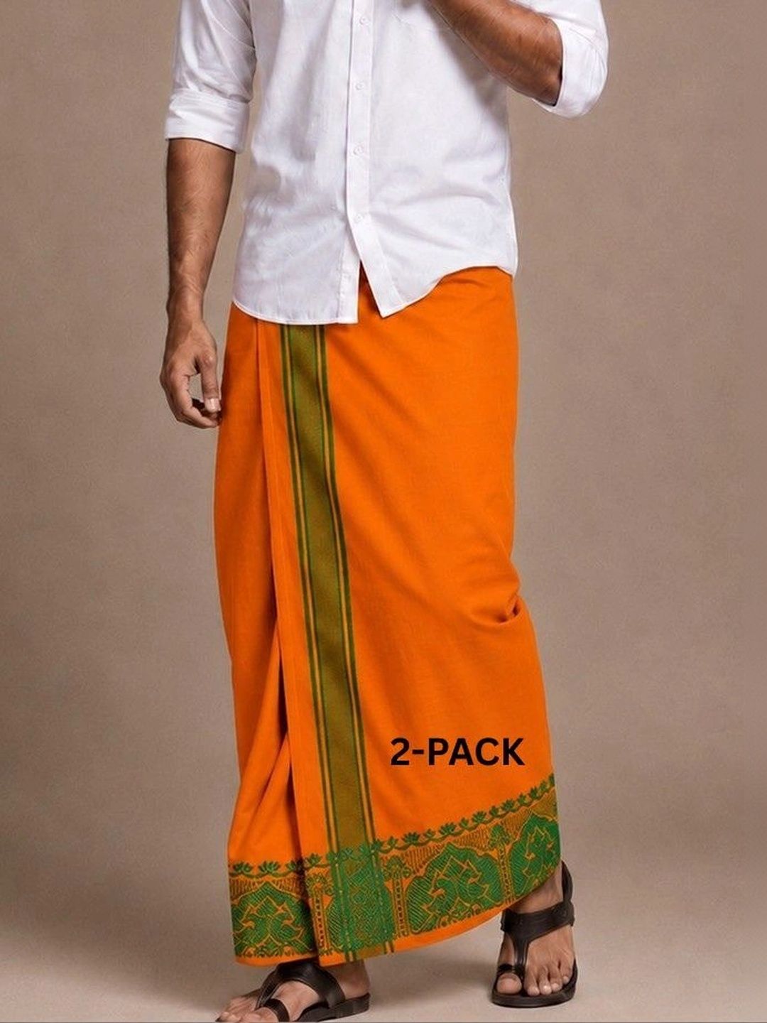 Sharan Elegance Men Striped Cotton Dhoti Dhotis-picture-54