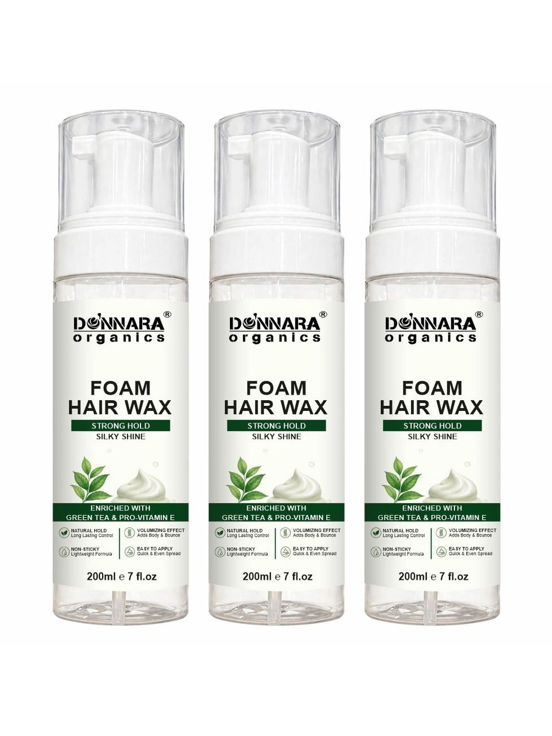 Oilanic Set Of 3 Hair Volumizing Foam Hair Wax for Sleek & Polished Hair Look - 200ml Each-image-6