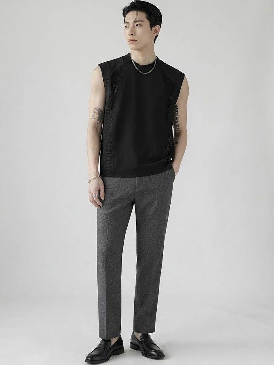 Suo Men Round Neck Innerwear Vests-picture-18