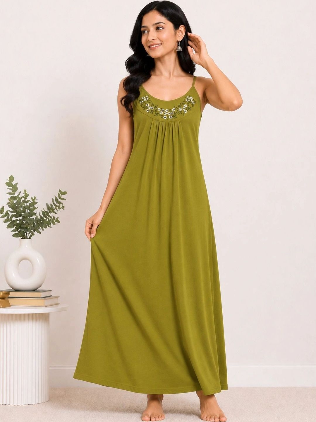 Sukhraa Embroidered Maxi Nightdress-picture-57