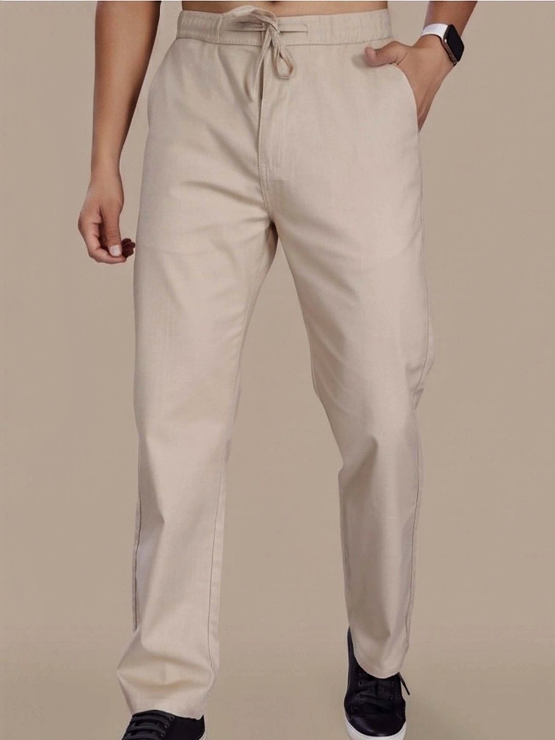 PANTOM Men Super Straight Fit Trousers-picture-49